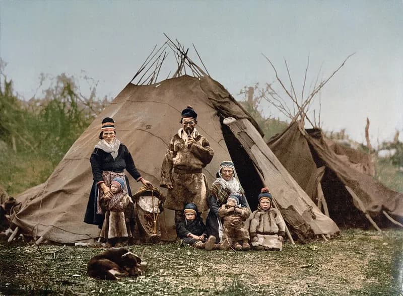Photographie ancienne d'une famille